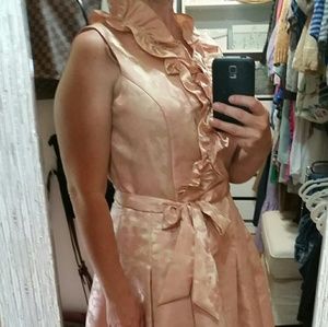 Rose metallic dress